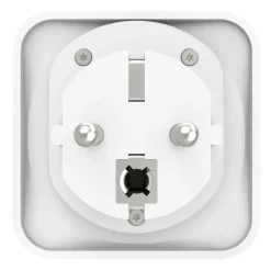 Reiseadapter Typ E und F, 3-polig, universal, Welt nach Europa, Weiß