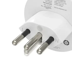 Reiseadapter Typ J, L, N, 3-polig, für die Schweiz, Italien und Brasilien