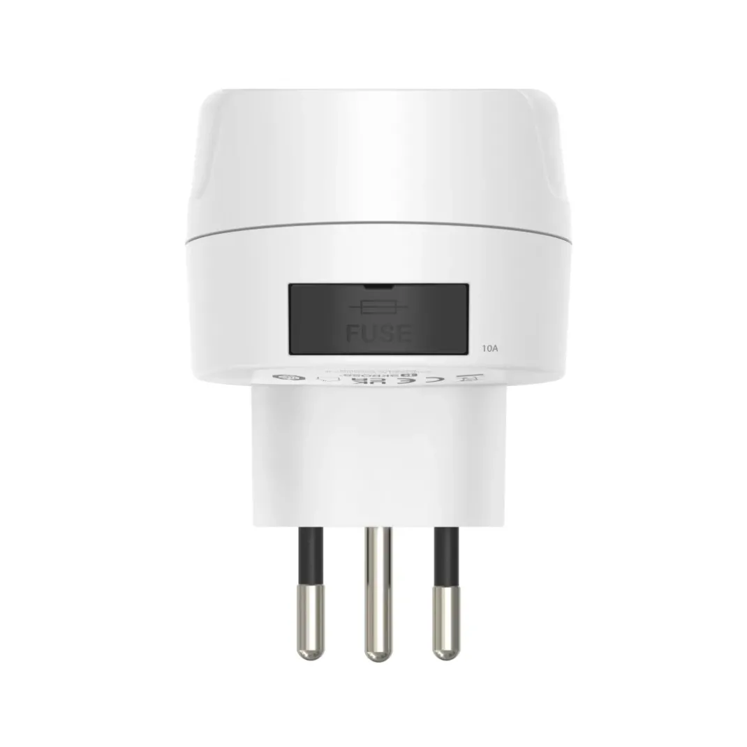 Reiseadapter Typ J, L, N, 3-polig, für die Schweiz, Italien und Brasilien