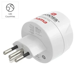 Reiseadapter Typ J, L, N, 3-polig, für die Schweiz, Italien und Brasilien