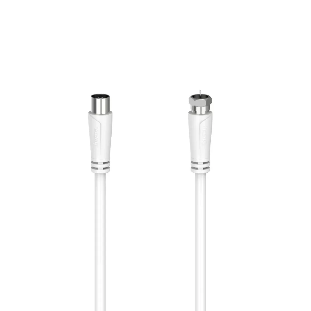 SAT-Anschlusskabel, F-Stecker - Koax-Kupplung, 1,5 m, 90 dB