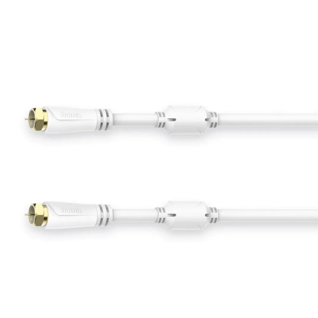 SAT-Anschlusskabel, F-Stecker - F-Stecker, vergoldet, 7,5 m, 100 dB