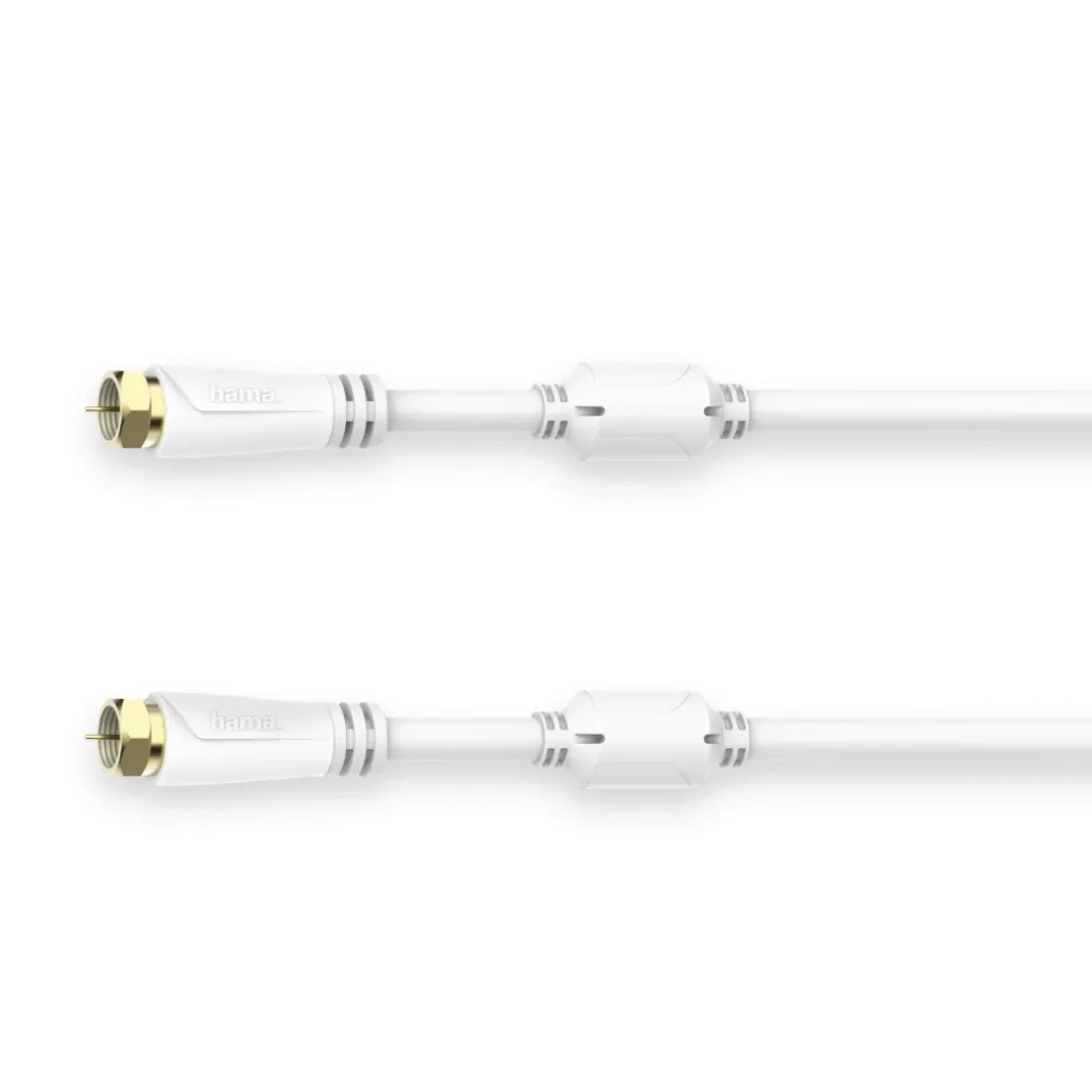 SAT-Anschlusskabel, F-Stecker - F-Stecker, vergoldet, 1,5 m, 100 dB