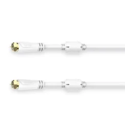 SAT-Anschlusskabel, F-Stecker - F-Stecker, vergoldet, 10,0 m, 100 dB
