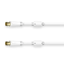 SAT-Anschlusskabel, Quick-F-St. - Quick-F-St., vergoldet, 3,0 m, 100 dB