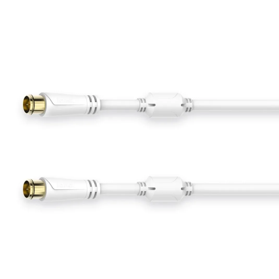 SAT-Anschlusskabel, Quick-F-St. - Quick-F-St., vergoldet, 1,5 m, 100 dB