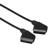 Scart-Verbindungskabel, Stecker - Stecker, 1,5 m, Schwarz