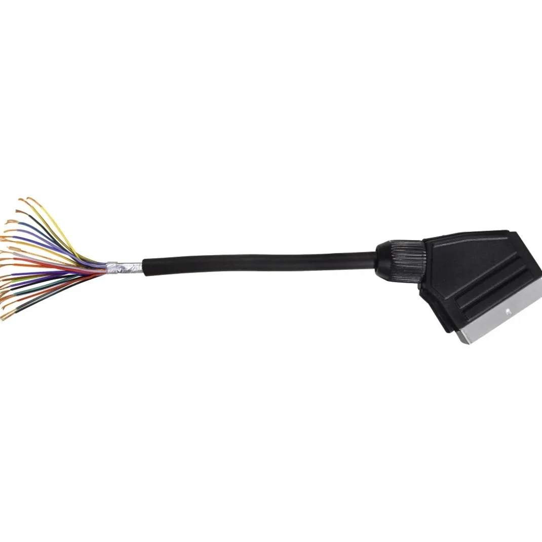 Scart-Verbindungskabel, Stecker - Stecker, 1,5 m, Schwarz