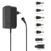Schaltnetzteil universal, einstellbar, 1500mA, 18W, max. 12V, 7 Adapter