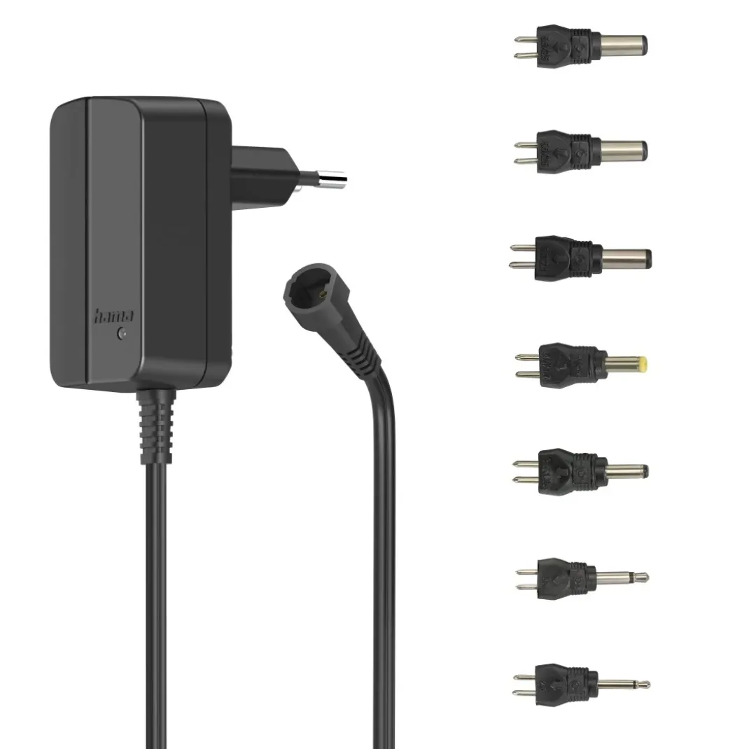 Schaltnetzteil universal, einstellbar, 600mA, 7,2W, max. 12V, 7 Adapter