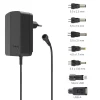Schaltnetzteil universal, einstellbar, 2250mA, 27W, max. 12V, 7 Adapter