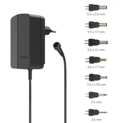 Schaltnetzteil universal, einstellbar, 1500mA, 24W, max. 24V, 7 Adapter