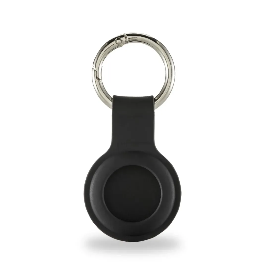 Schlüsselanhänger "Fantastic Feel" für Apple AirTag, Silikon-Look, Schwarz