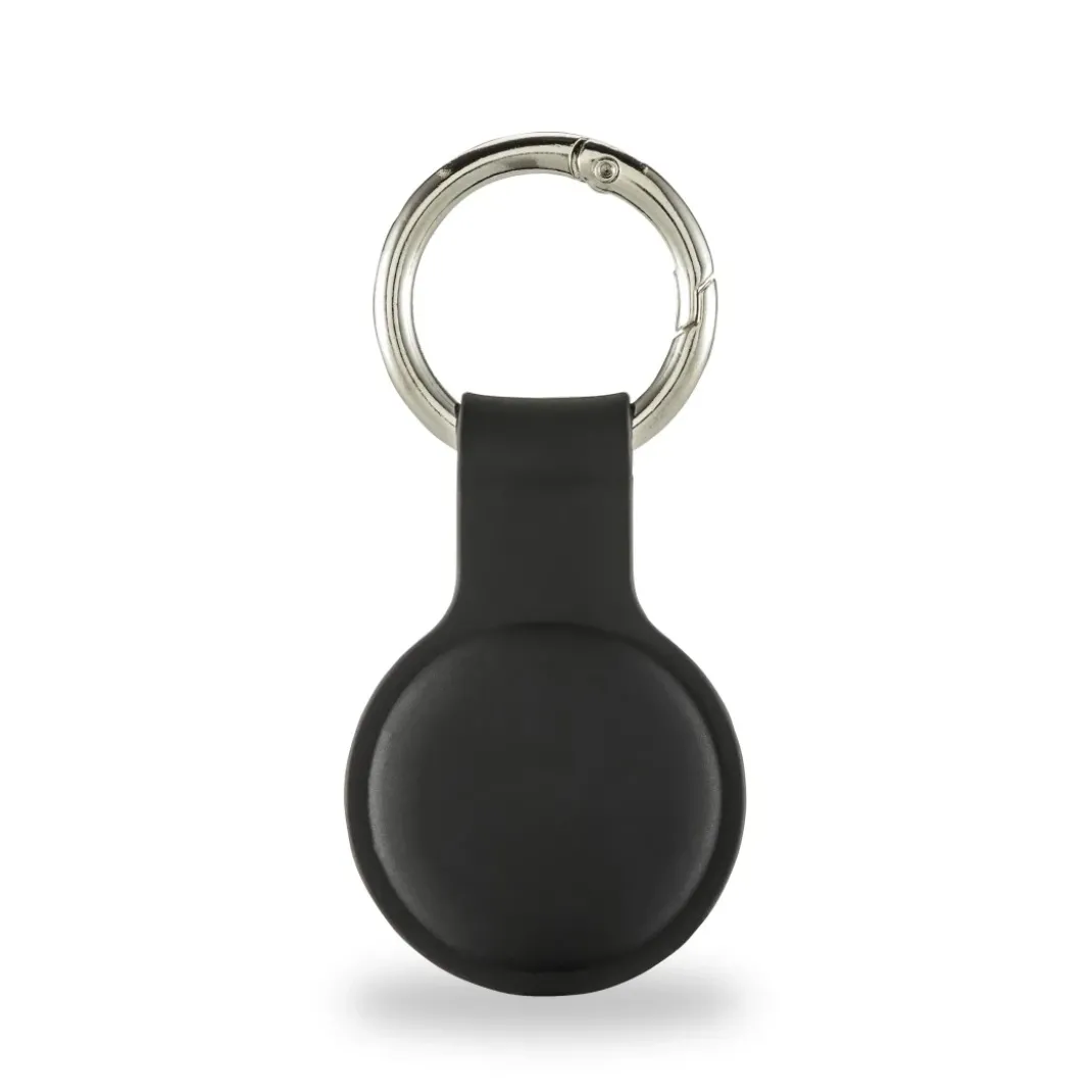Schlüsselanhänger "Fantastic Feel" für Apple AirTag, Silikon-Look, Schwarz
