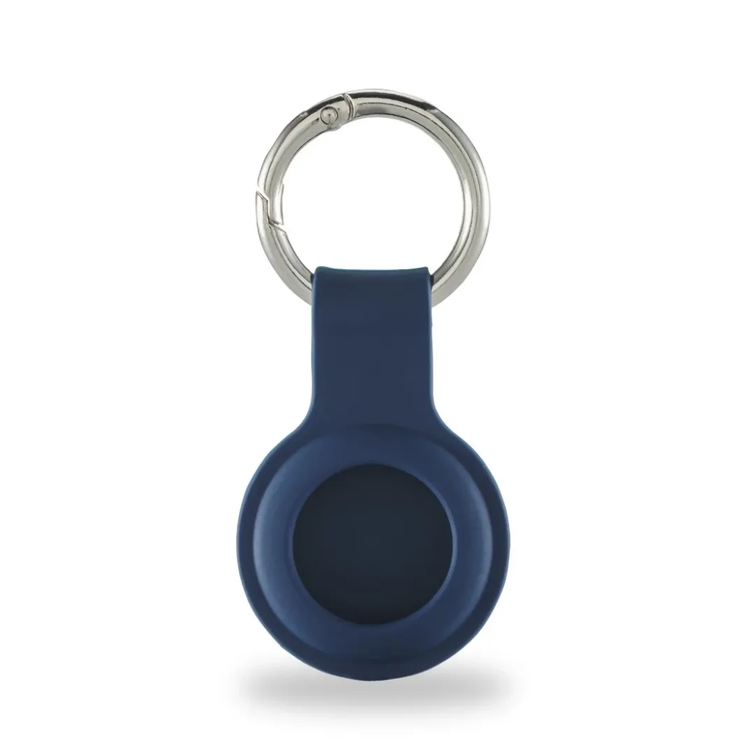 Schlüsselanhänger "Fantastic Feel" für Apple AirTag, Silikon-Look, Blau