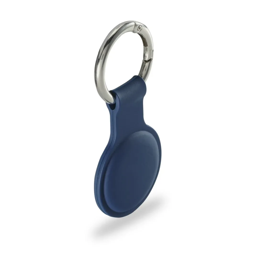 Schlüsselanhänger "Fantastic Feel" für Apple AirTag, Silikon-Look, Blau