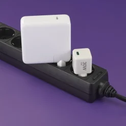 Schnellladegerät, GaN, USB-C, Super-Mini-Charger, PD, 30 W, Weiß