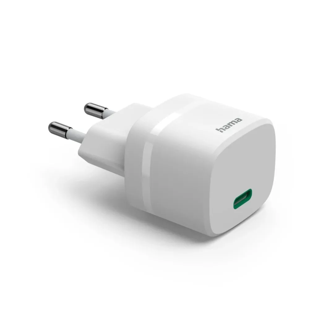 Schnellladegerät, GaN, USB-C, PD/Qualcomm®, Zero Standby, 30 W, Weiß