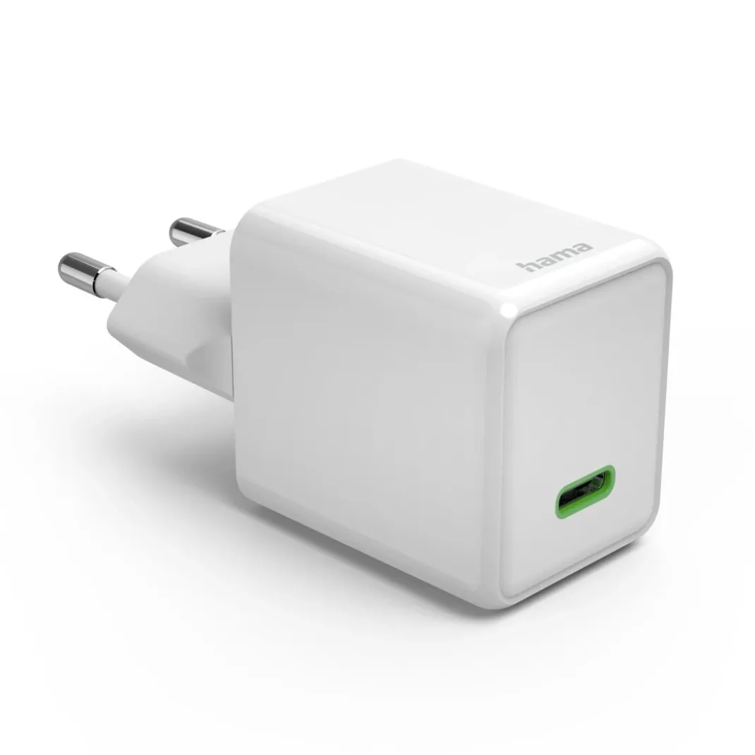 Schnellladegerät, GaN, USB-C, Super-Mini-Charger, PD, 45 W, Weiß