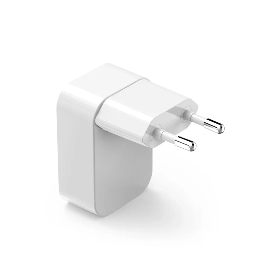 Schnellladegerät, GaN, 1x USB-C, faltbares Mini-Ladegerät, PD, 30 W, Weiß