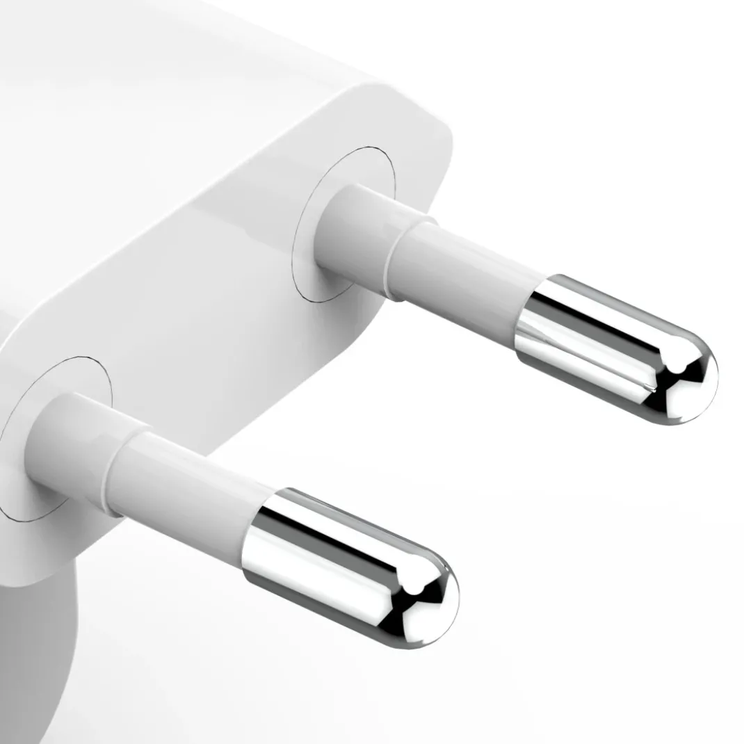 Schnellladegerät, GaN, 1x USB-C, faltbares Mini-Ladegerät, PD, 30 W, Weiß