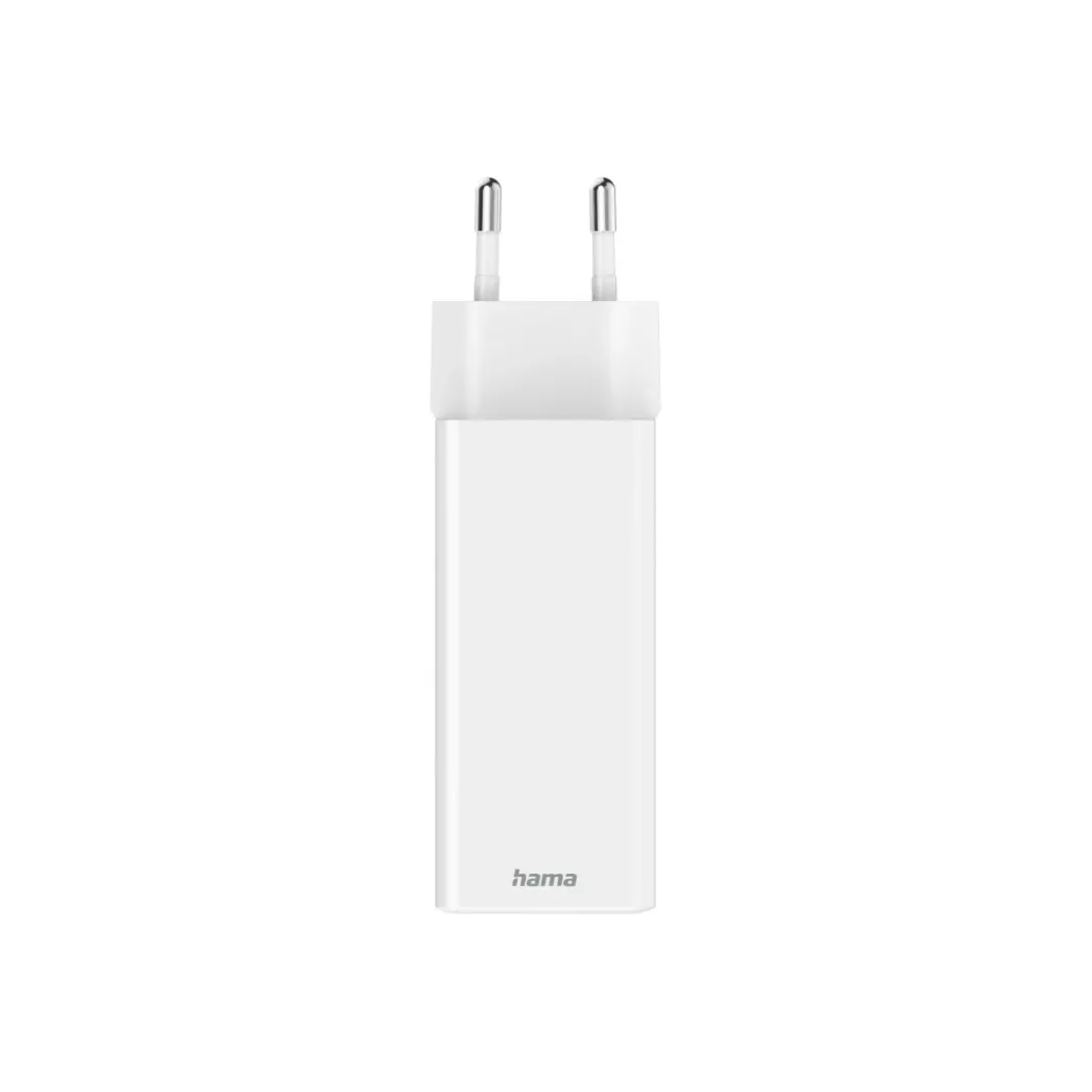 Schnellladegerät, GaN, 2x USB-C, 1x USB-A, Mini-Ladegerät, PD, 100 W, Weiß