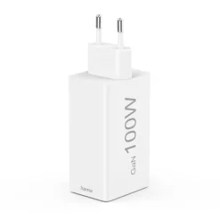 Schnellladegerät mit Ladekabel USB-C, für Laptop, PD, 100 W, 1,5 m, Weiß