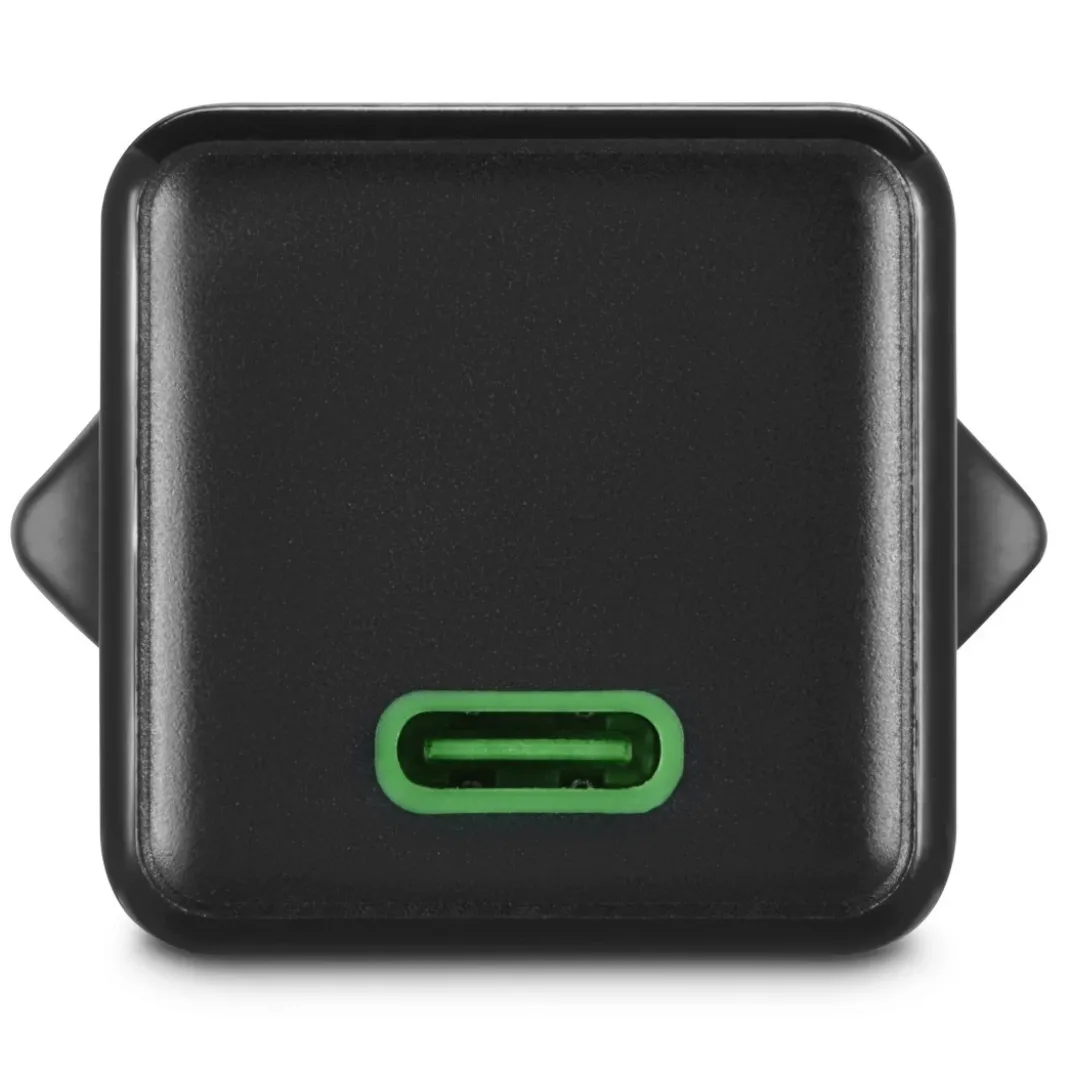 Schnellladegerät, USB-C, Super-Mini-Charger, PD, 20 W, Schwarz