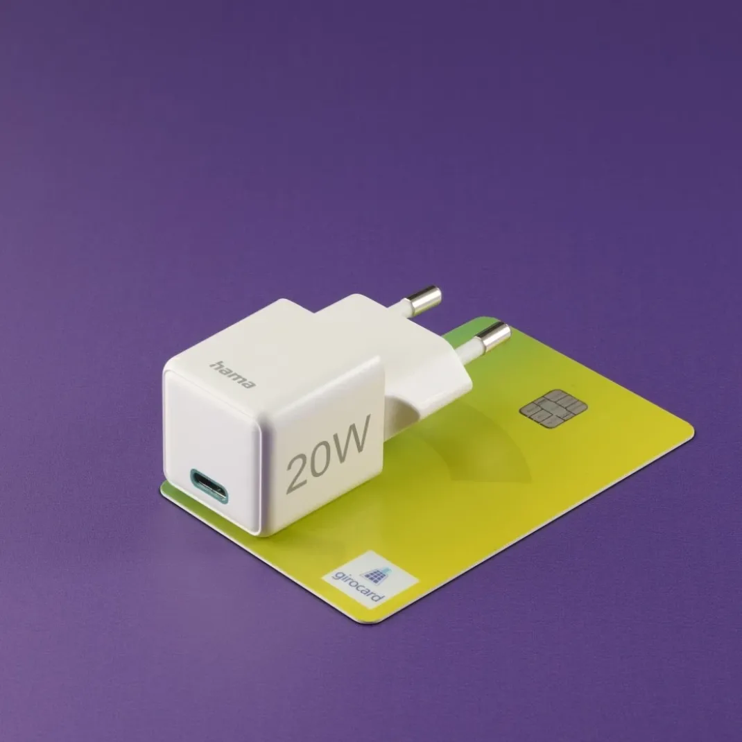 Schnellladegerät, USB-C, Super-Mini-Charger, PD, 20 W, Weiß