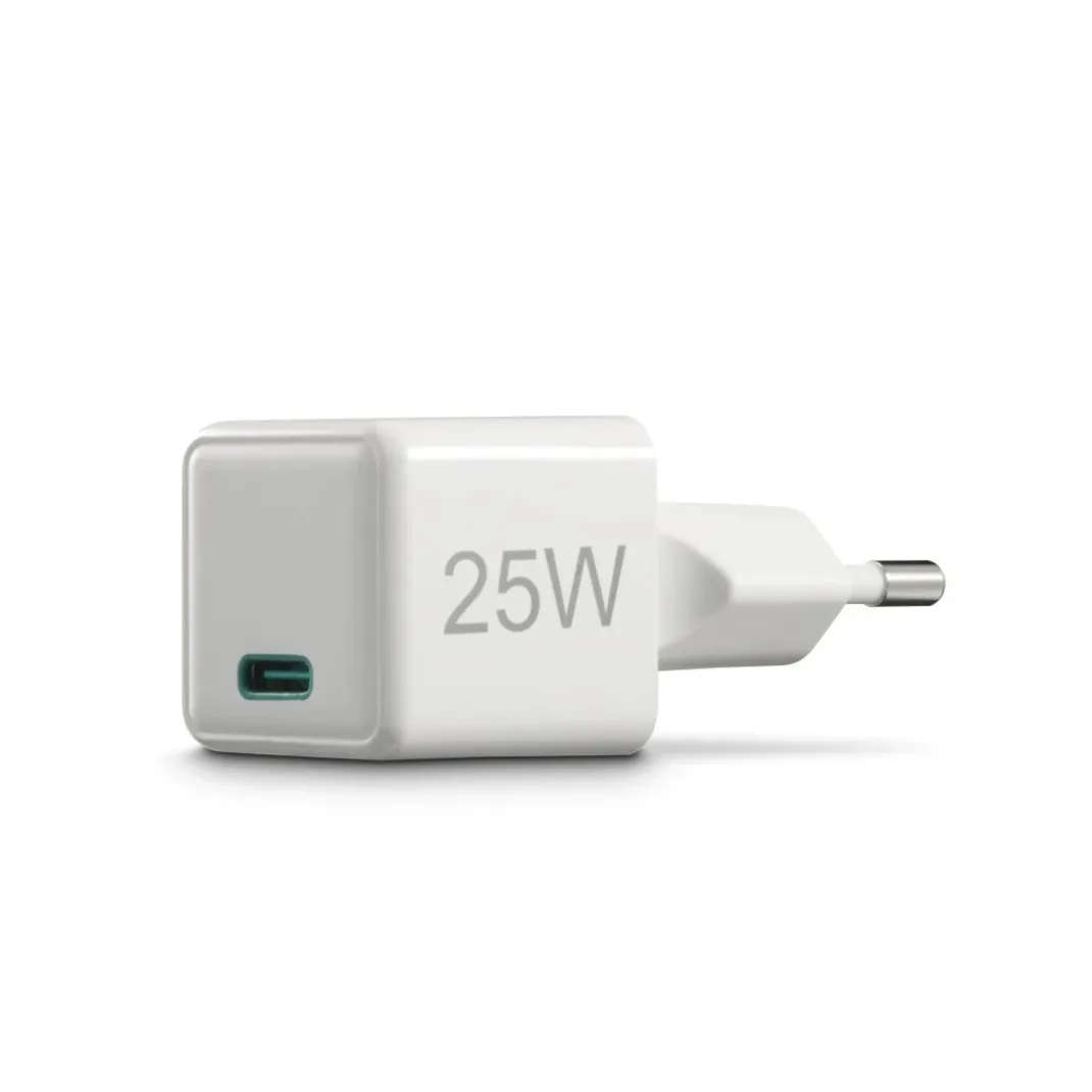 Schnellladegerät, USB-C, Super-Mini-Charger, PD, 25 W, Weiß