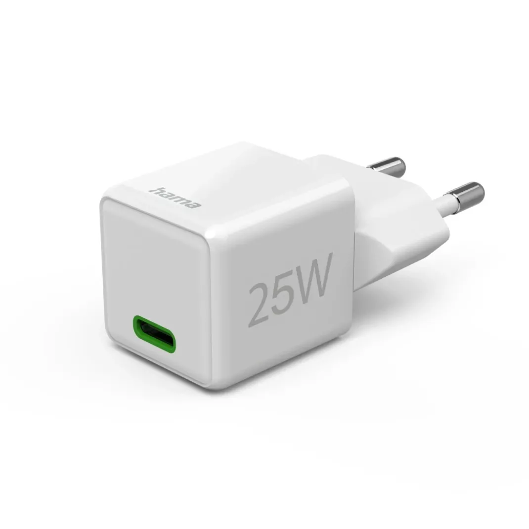 Schnellladegerät, USB-C, Super-Mini-Charger, PD, 25 W, Weiß