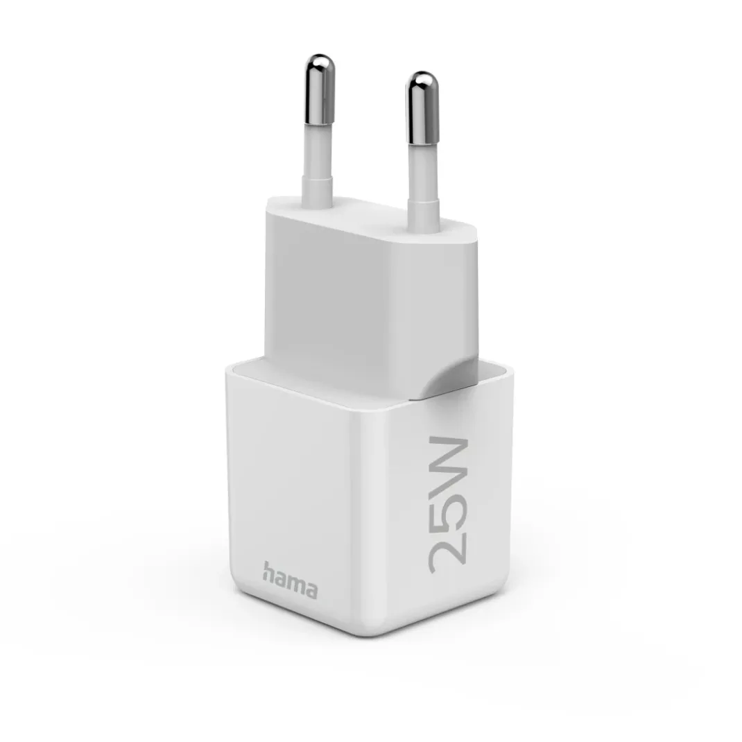 Schnellladegerät, USB-C, Super-Mini-Charger, PD, 25 W, Weiß