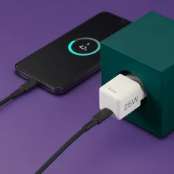 Schnellladegerät, USB-C, Super-Mini-Charger, PD, 25 W, Weiß