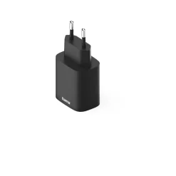 Schnellladegerät, 1x USB-A, 1x USB-C, PD, 30 W, Schwarz