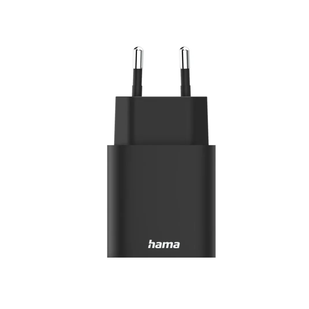 Schnellladegerät, 1x USB-A, 1x USB-C, PD, 30 W, Schwarz