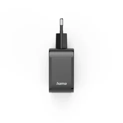Schnellladegerät, 2x USB-C PD, 1x USB-A QC, 65 W, Schwarz