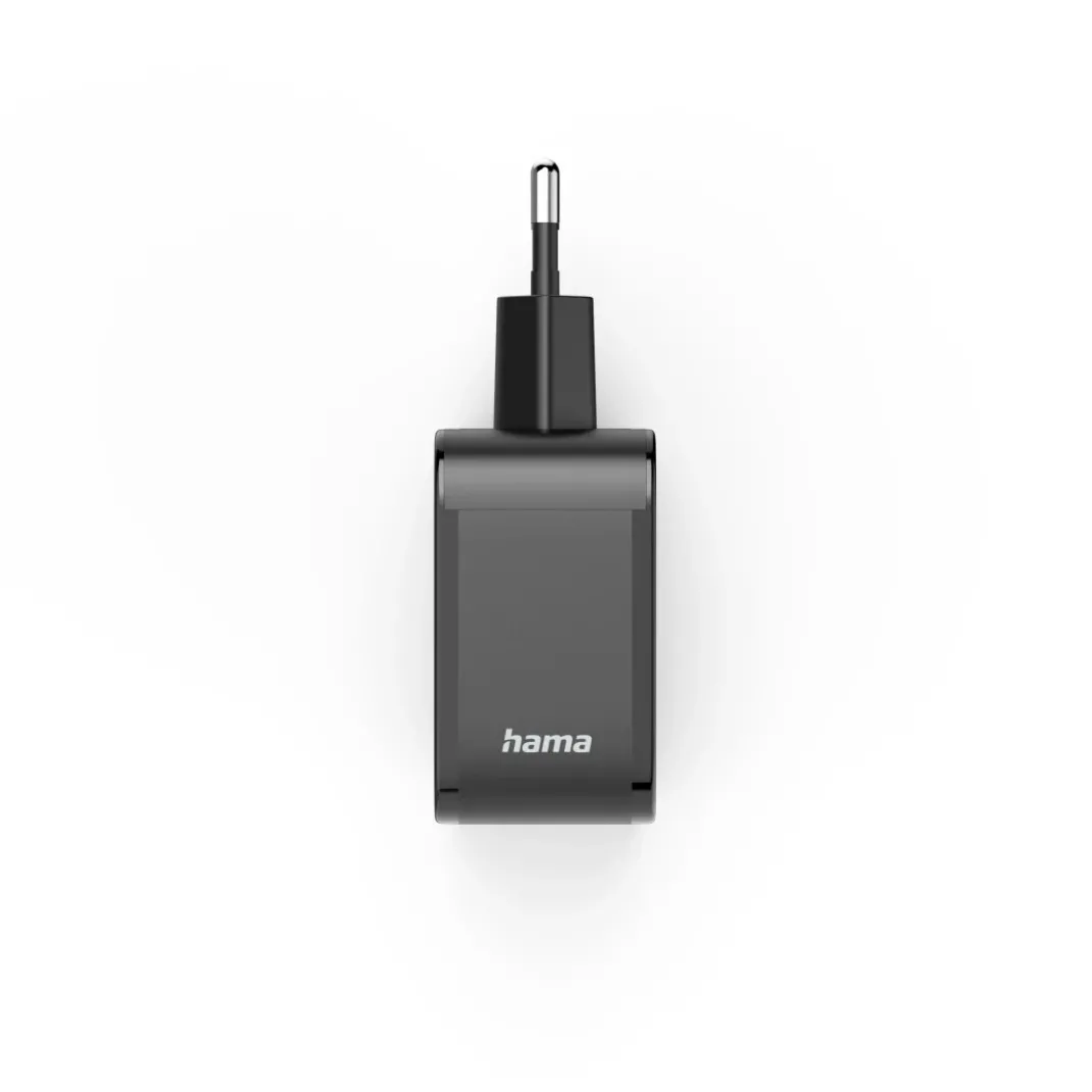 Schnellladegerät, 2x USB-C PD, 1x USB-A QC, 65 W, Schwarz