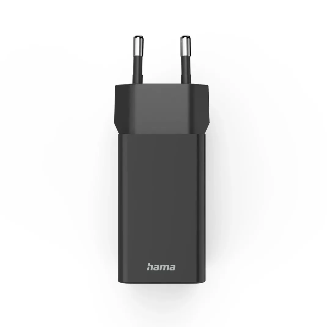 Schnellladegerät, 1x USB-C PD, 3x USB-A, Mini-Ladegerät, 35W, Schwarz