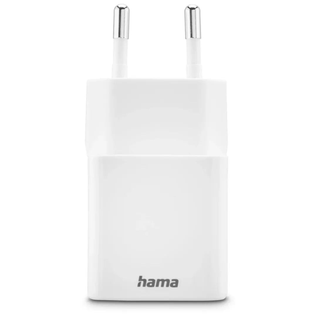 Schnellladegerät, 1x USB-C, 1x USB-A, Mini-Ladegerät, PD, 30 W, Weiß