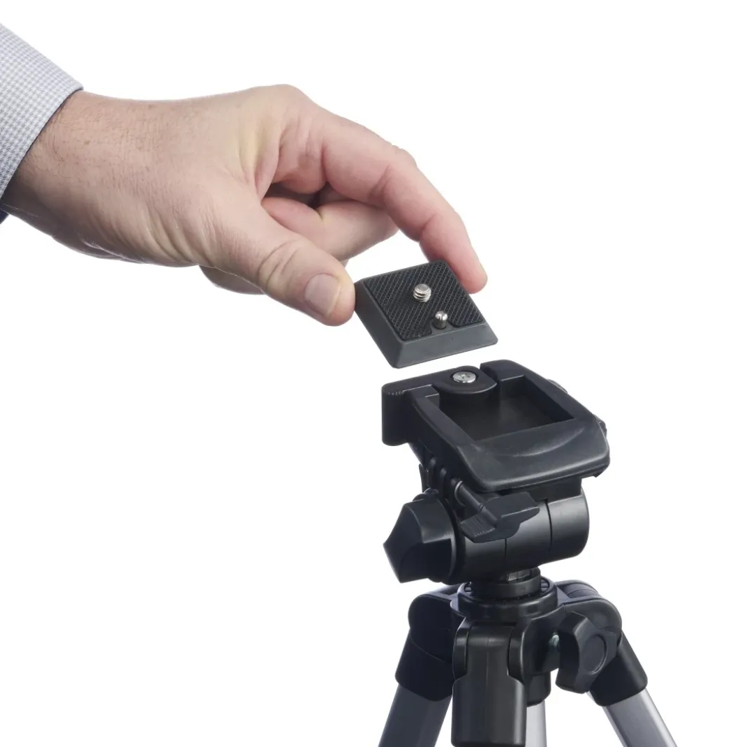 Schnellwechselplatte "Click II", für Gamma-Stative, 1/4", Schwarz