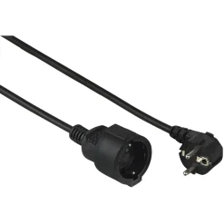Schutzkontakt-Verlängerungskabel "Profi", 10 m, Schwarz