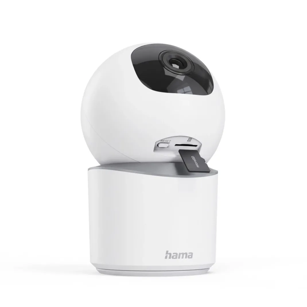 Smarte Überwachungskamera, WLAN, innen, Aufzeichnung, schwenkbar, Full-HD
