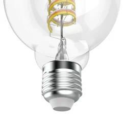 Smarte Lampe E27, LED, Matter, Filament Globe G95, RGBW, dimmbar, mit App