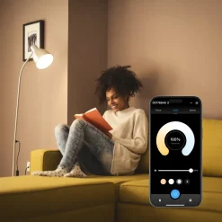 Smarte Lampe E27, 9W, LED, Matter, Globe, RGBW, dimmbar, mit App