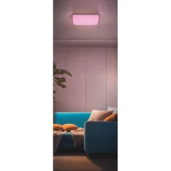 Smarte LED-Deckenleuchte, WLAN, Matter, RGBW, Sprach-/Appsteuerung, dimmbar