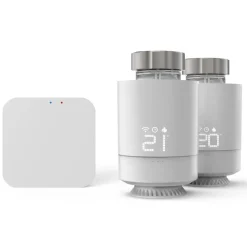 Smarte WLAN-Heizungssteuerung, 2x Smartes Heizkörperthermostat + Zentrale