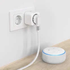 Smarte WLAN-Steckdose, Matter, sprach-/appgesteuert, Strommessgerät, 3.680W