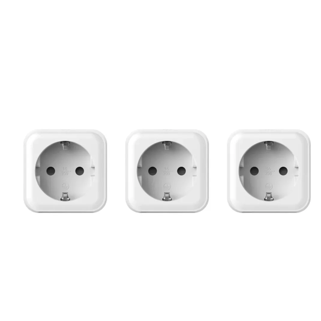 Smarte WLAN-Steckdose, Matter, 3.680W, Sprach-/Appgesteuert, 3er-Pack
