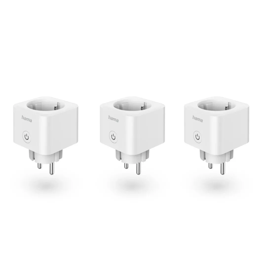 Smarte WLAN-Steckdose, Matter, 3.680W, Sprach-/Appgesteuert, 3er-Pack