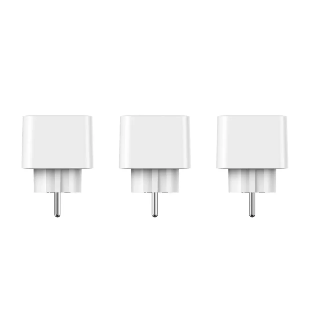 Smarte WLAN-Steckdose, Matter, 3.680W, Sprach-/Appgesteuert, 3er-Pack